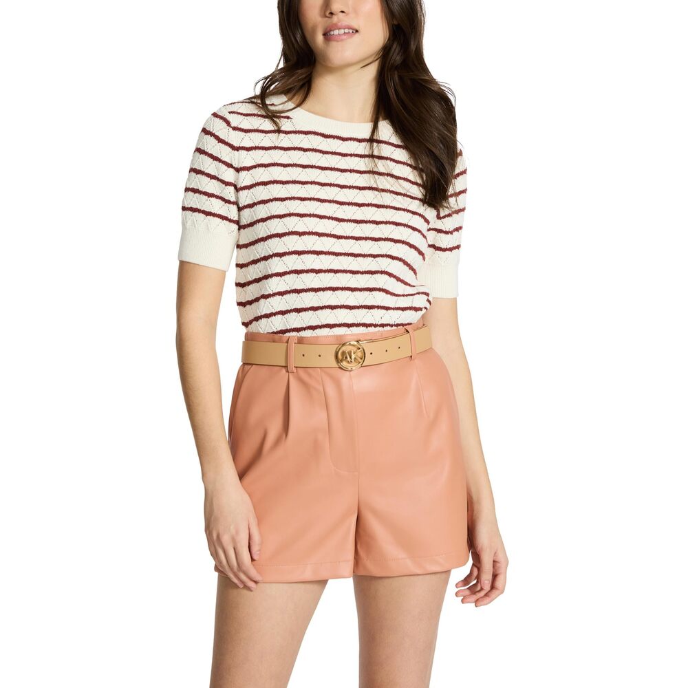 8225 Solid Reversible Pant Belt, Latte - Picture 6 of 7